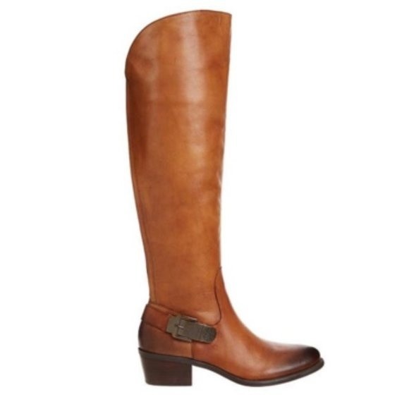 Vince Camuto Bedina Leather Knee High Riding Boots Size 5.5 - Picture 3 of 16